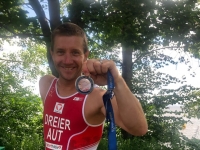 Oliver Dreier nach der Siegerehrung wo er zweiter geworden ist.